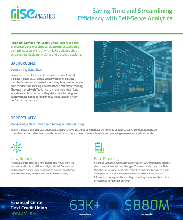 Rise Analytics - Case Study - Financial Center First Credit Union