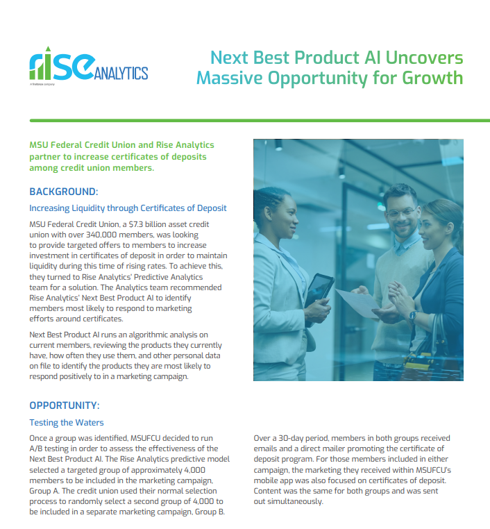 MSU Federal Credit Union - Next Best Product AI Uncovers Massive Opportunity for Growth